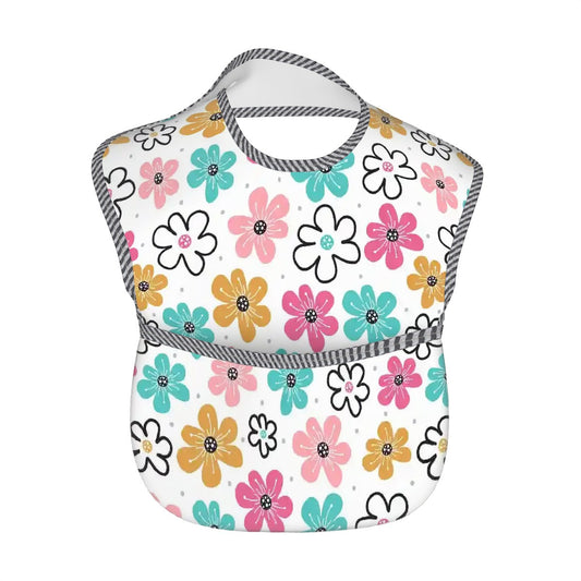 Whimsical Floral Waterproof Baby Bib