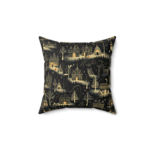 Haunting Winter Scene | Spun Polyester Cushion & Case - Available in 4 Sizes