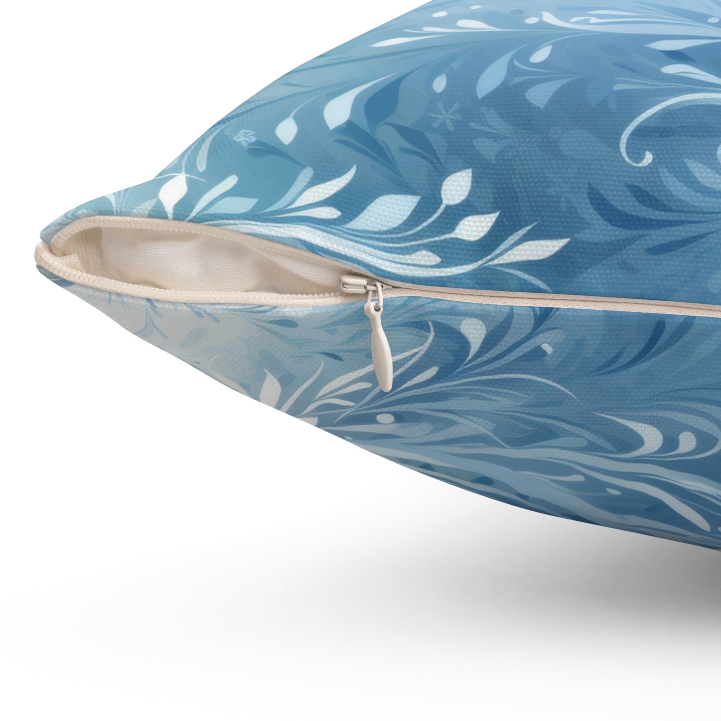 Frosty Tendrils | Spun Polyester Cushion & Case - Available in 4 Sizes