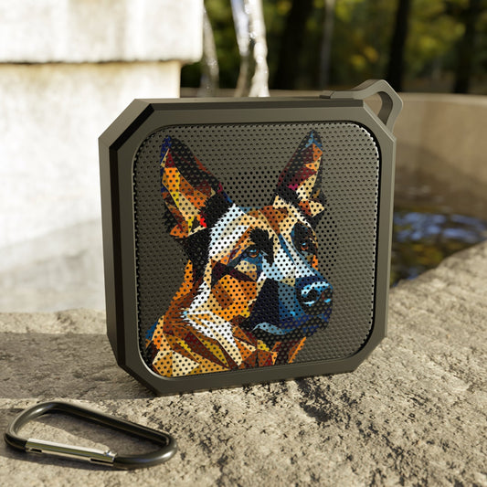 German Shepherd - Cubism - Blackwater Outdoor Bluetooth Speaker