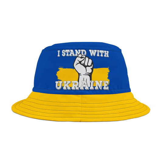 I Stand With Ukraine | Bucket Hat - Ukrainian Flag Colours