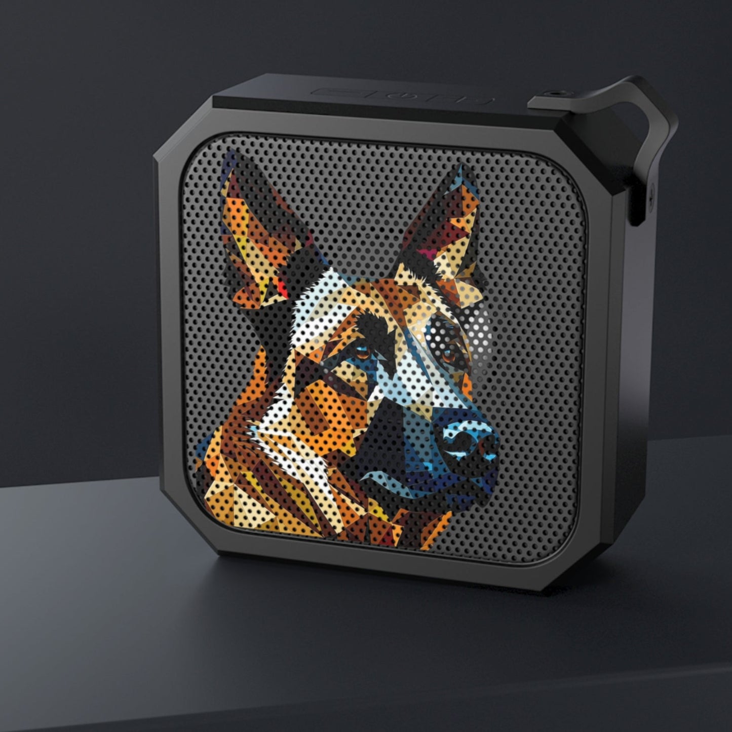 German Shepherd - Cubism - Blackwater Outdoor Bluetooth Speaker