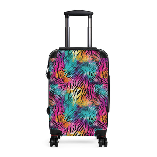 Rainbow Animal Print Suitcases Available in 3 Sizes (Small, Medium, & Large)