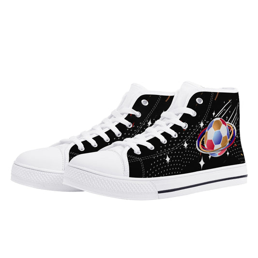 Mens High Top Soccer Canvas Fashion Shoes