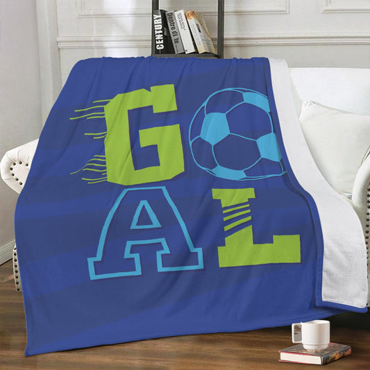 Soccer Fan Blanket - Premium Soft Polyester Fleece Blanket – Cozy, Warm, and Stylish