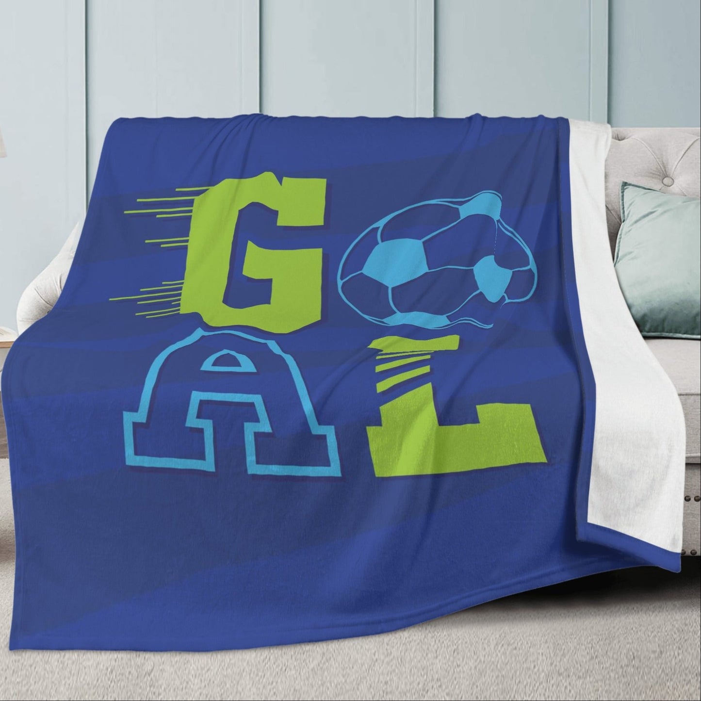 Soccer Fan Blanket - Premium Soft Polyester Fleece Blanket – Cozy, Warm, and Stylish