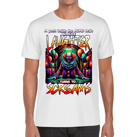 A Peek Inside The ADHD Brain - Extra Soft 100% Cotton T-Shirt for both Men & Women