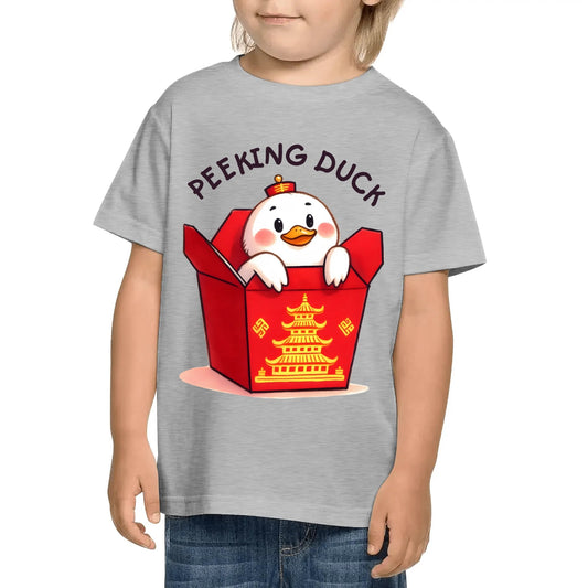 Peeking Duck - Kids 100% Cotton Soft T-Shirt