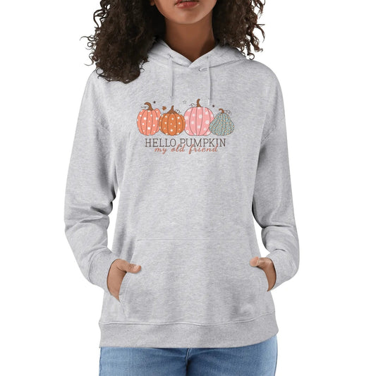 Hello Pumpkin My Old Friend - Unisex 100% Soft Cotton Fall Hoodie
