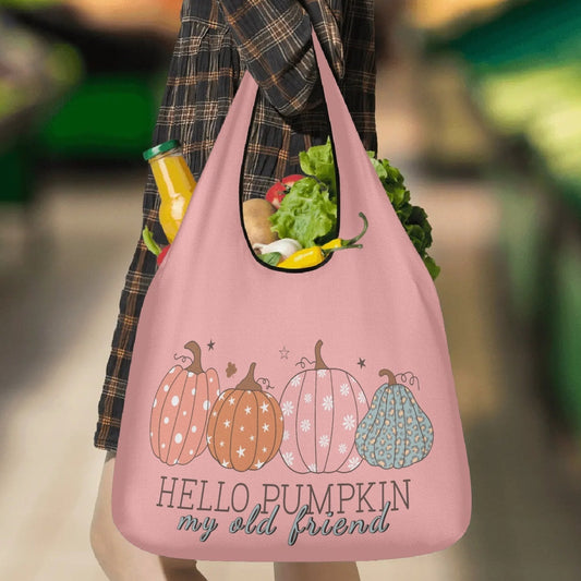 Hello Pumpkin My Old Friend | 3-Pack Grocery Bags - Durable, Reusable & Eco-Friendly