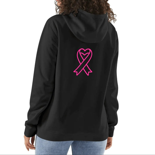 In October We Wear Pink - Unisex 100% Soft Cotton Hoodie - Fight Cancer - Front & Back Print