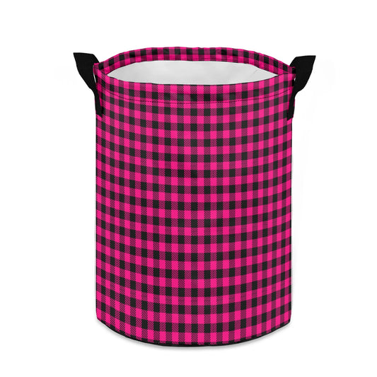 Buffalo Print Laundry Basket/Toy Storage, Durable Fabric, Generous Size, Dual Handles, Compact When Not In Use