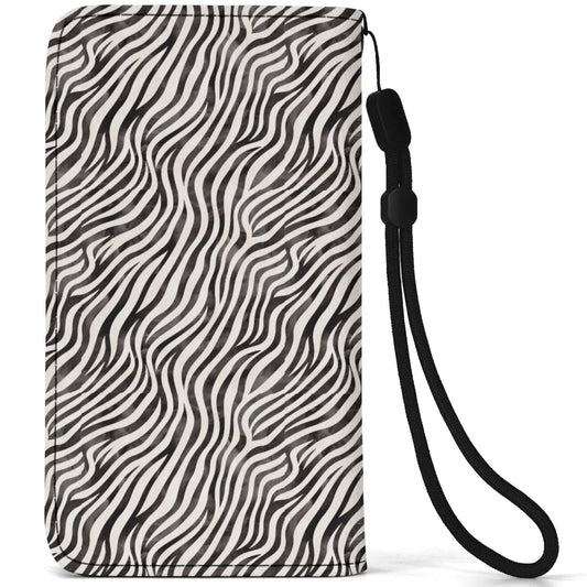 Peeking Zebra | Flip Phone Wallet Case – Stylish Protection & Function