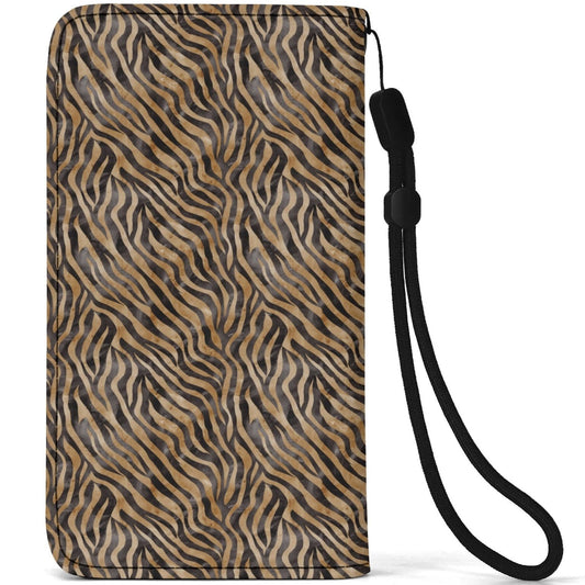 Peeking Tiger | Flip Phone Wallet Case – Stylish Protection & Function