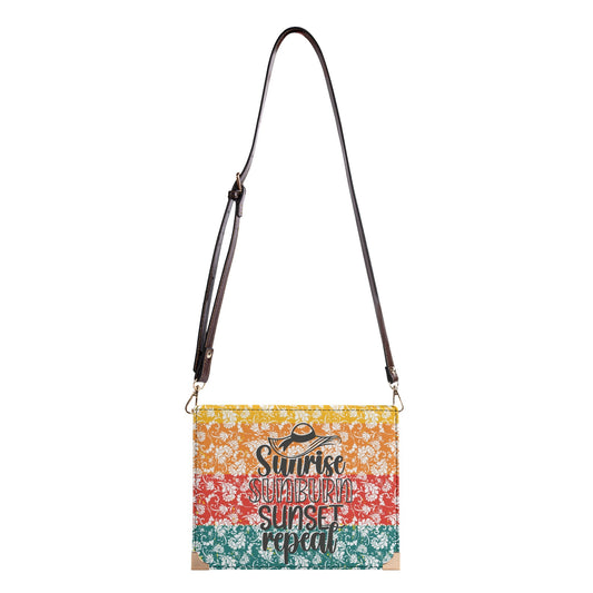 Sunrise Sunburn Sunset Repeat | Crossbody Bible Bag - Hands-Free Book Carrier