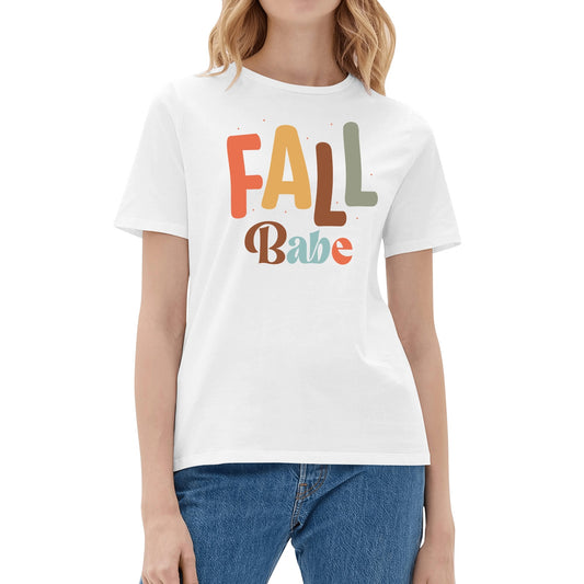 Fall Babe - Womens Super Soft 100% Cotton T-Shirt