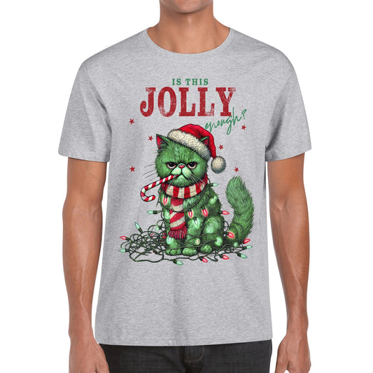 Is This Jolly Enough | Men's 100% Soft Cotton T-Shirt - Funny Christmas T-Shirt