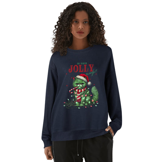 Is This Jolly Enough | Unisex 100% Cotton Funny Christmas Sweatshirt