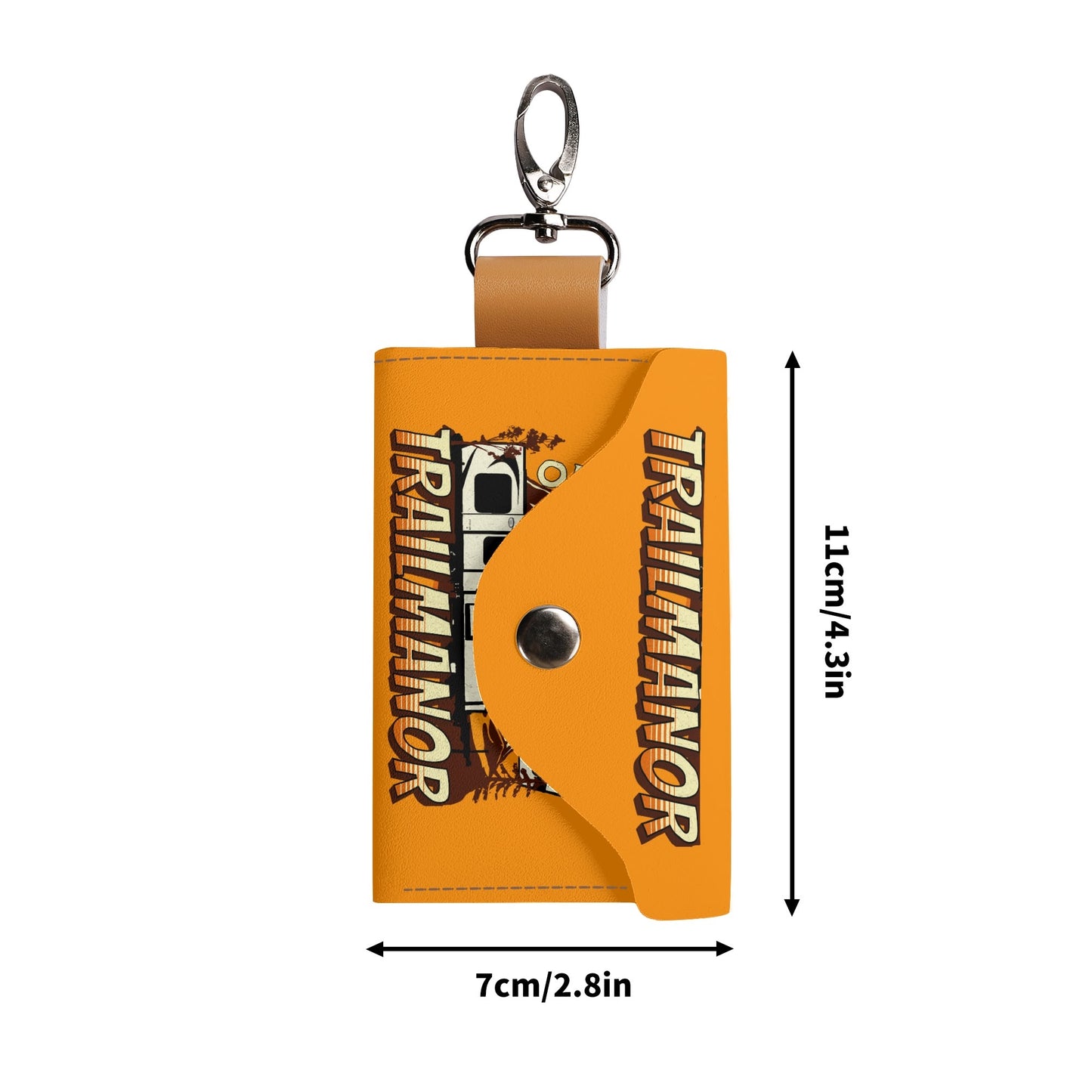 TrailManor Faux Leather Retro Keychain Wallet – Vibrant Colour Options