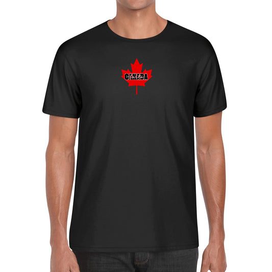 Mettre de l’épaule - Canada forte | T-shirt pour hommes en coton doux - Impression avant et arrière