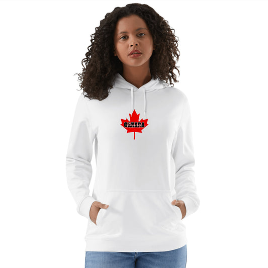 Elbows Up! Canada - Canada Strong - Unisex Front & Back Printed 100% Soft Cotton Hoodie