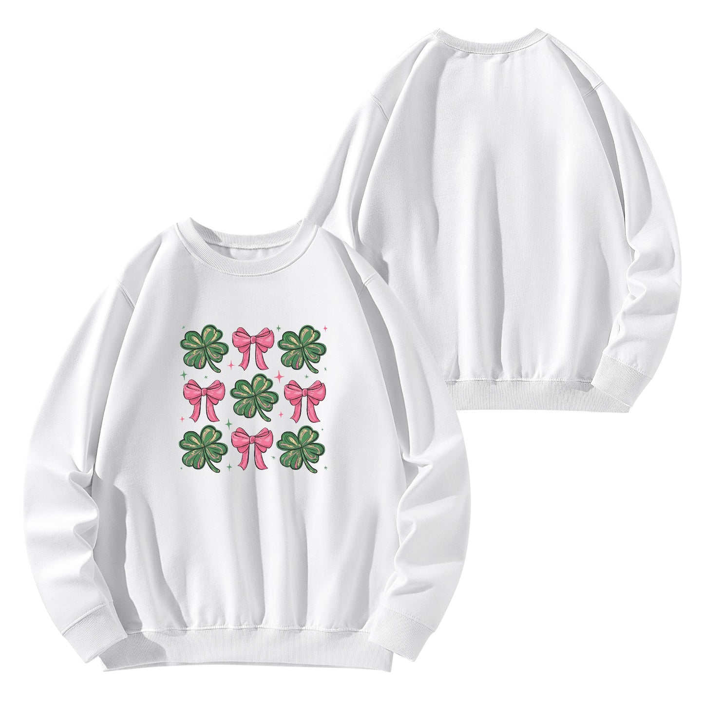 St. Patricks Day Coquette | Unisex 100% Soft Cotton Sweatshirt