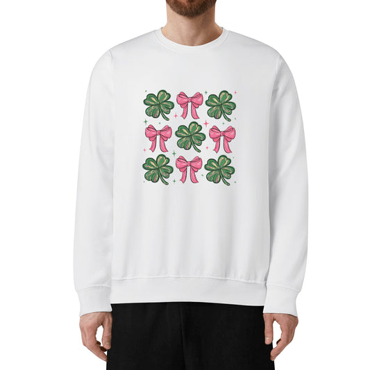 St. Patricks Day Coquette | Unisex 100% Soft Cotton Sweatshirt