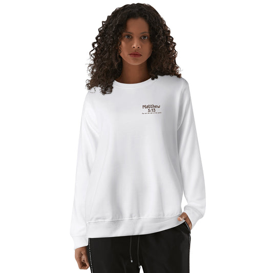 Stay Salty Cowgirl | Unisex 100% Soft Cotton Front & Back Print Sweatshirt - Matthew 5:13