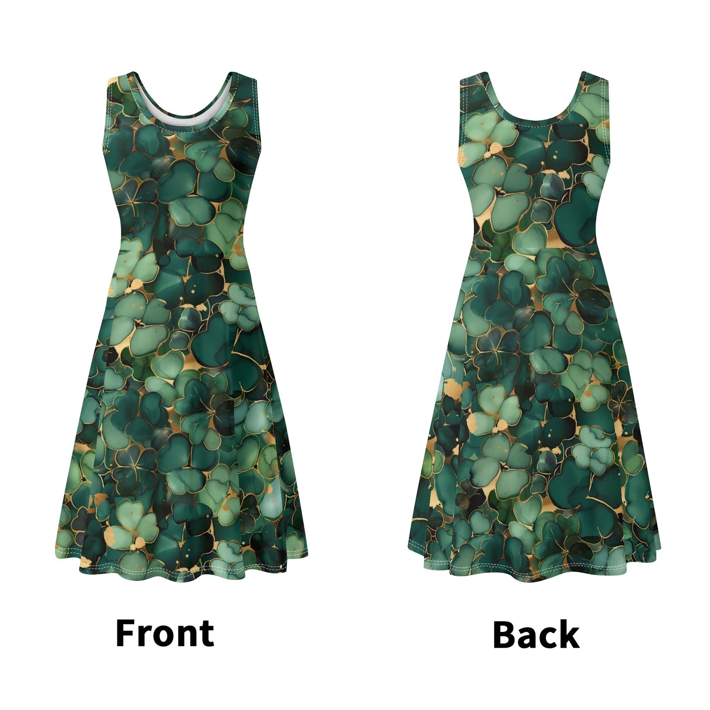 Blossoms | Womens Tank A-Line Sundress with Pockets - Effortless Comfort & Style - Springtime