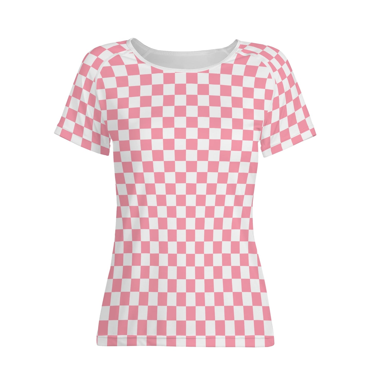 Retro Checkers | Womens Short-Sleeve T-Shirt – Soft & Stylish