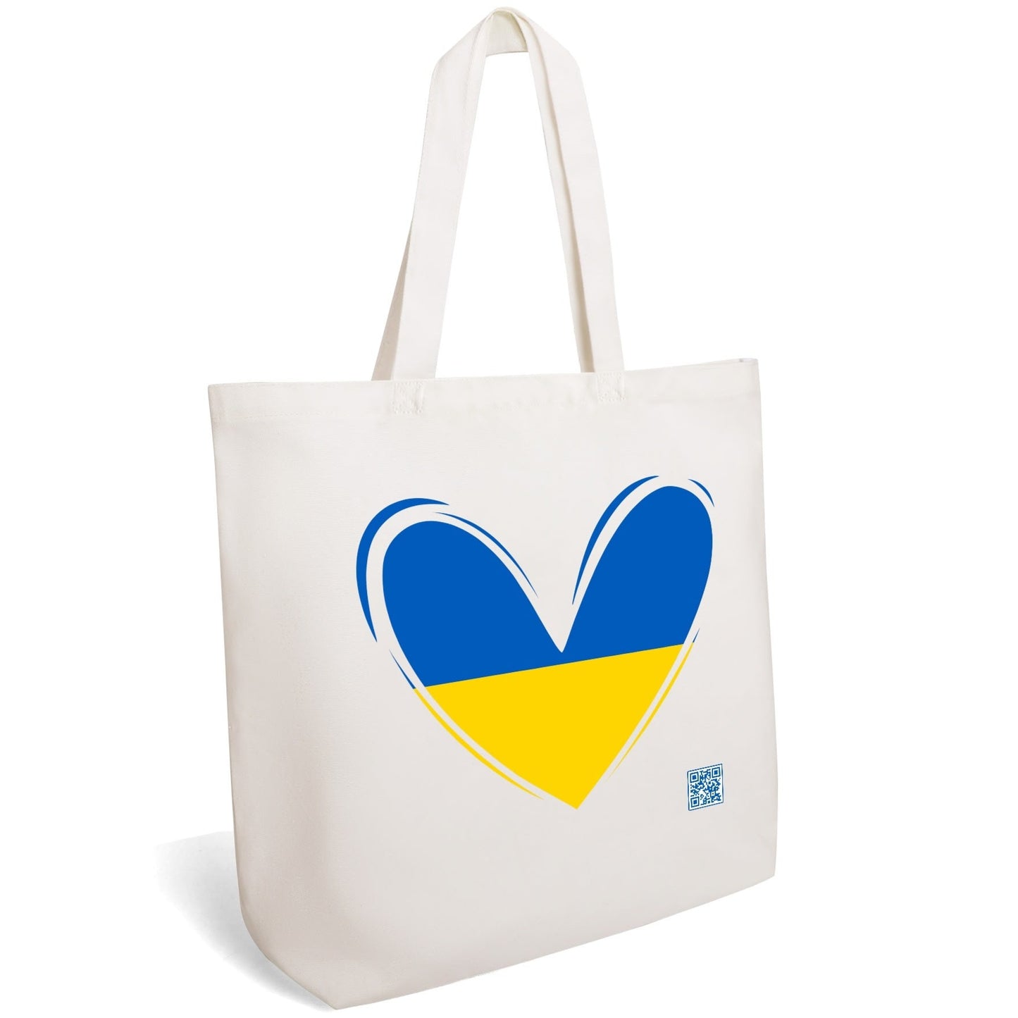 Love For Ukraine | 100% Cotton Tote Bag - Ukraine Flag