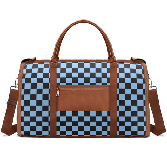 Black Check Chic Collection | Fold & Go Weekender Duffle Bag – Built Tough, Packs Light