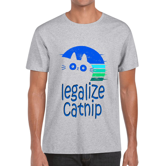 Legalize Catnip | Mens 100% Soft Cotton Funny Cat T-Shirt