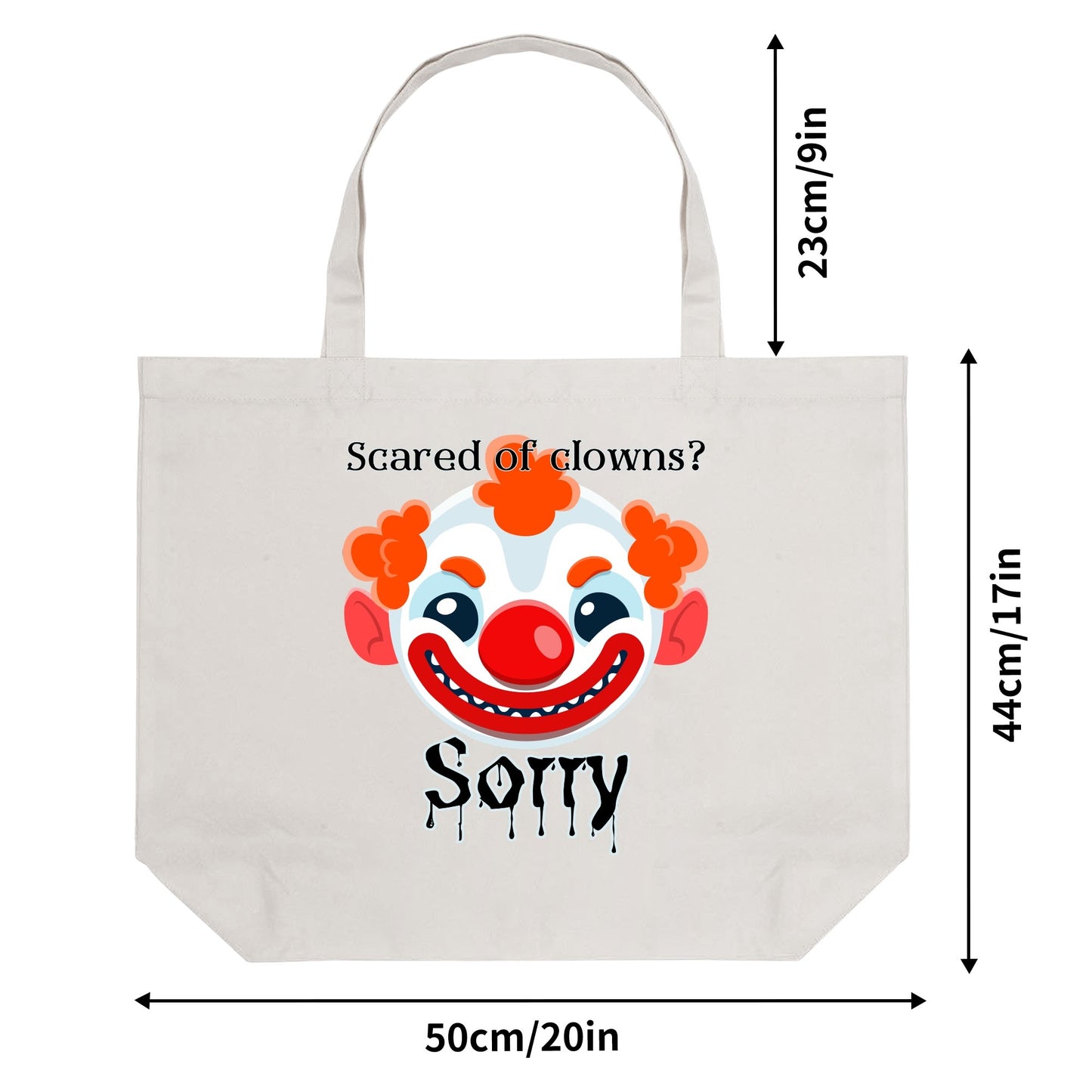 Circus Clowns | 100% Cotton Tote Bag (Single-sided Print)