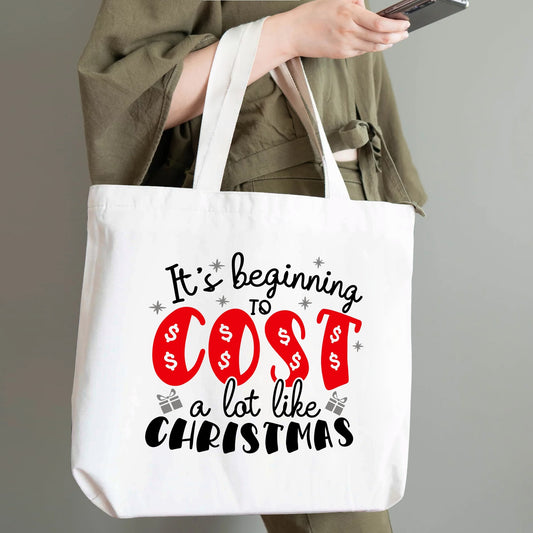 Fun & Funny Christmas Totes | 100% Cotton Tote Bag (Single-sided Print)
