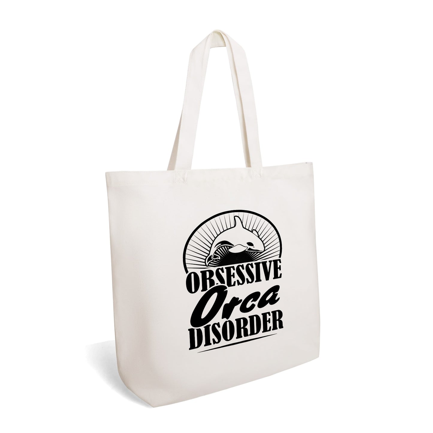 Obsessive Orca Disorder | 100% Cotton Tote Bag - Orca Lover Tote - Eco-Friendly