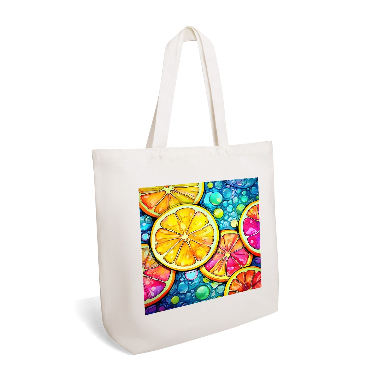 Citrus Zing | 100% Cotton Tote Bag - Eco-Friendly