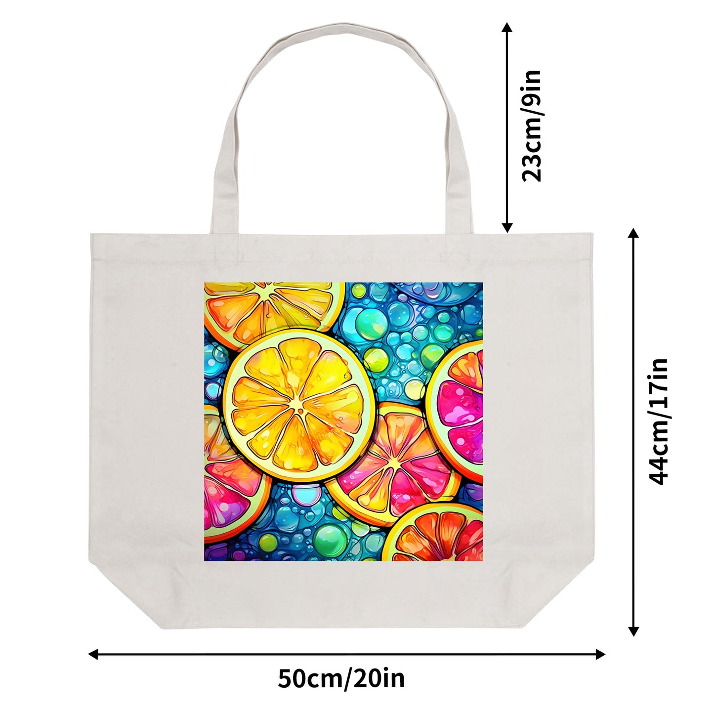Citrus Zing | 100% Cotton Tote Bag (Single-sided Print)