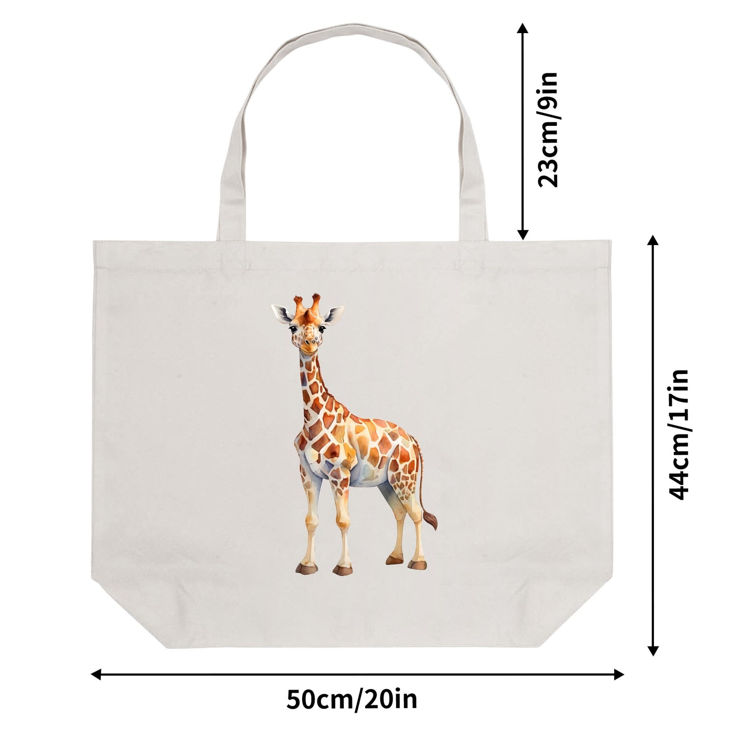Giraffe | 100% Cotton Tote Bag (Single-sided Print)