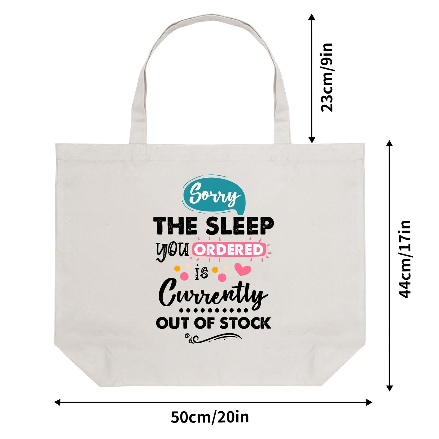 MOM LIFE | 100% Cotton Tote Bag (Single-sided Print)