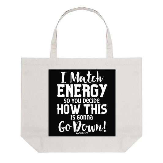 ADHD FUN | 100% Cotton Tote Bag (Single-sided Print)