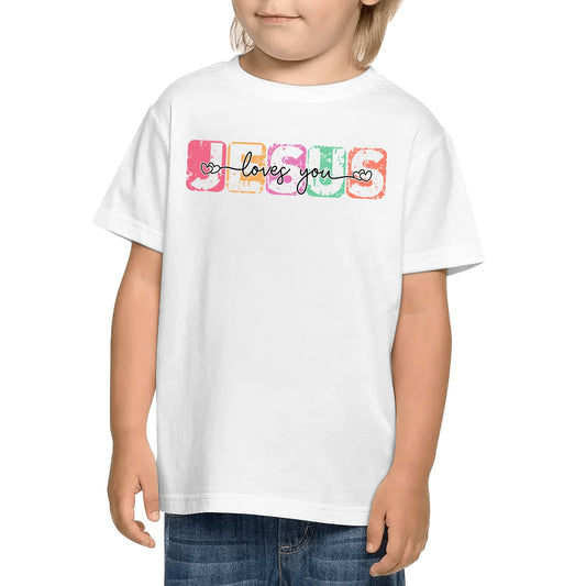 Jesus Loves You | Kids 100% Soft Cotton T-Shirt