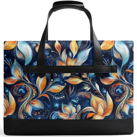 Twilights Golden Hour | Faux Leather Briefcase | Business Laptop Bag – Classic, Durable, Water-Resistant