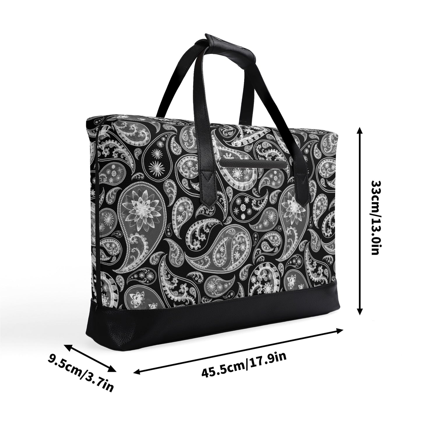 Paisley | Faux Leather Briefcase | Business Laptop Bag – Classic, Durable, Water-Resistant