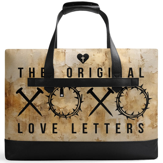 The Original Love Letters | Faux Leather Briefcase | Business Laptop Bag – Classic, Durable, Water-Resistant