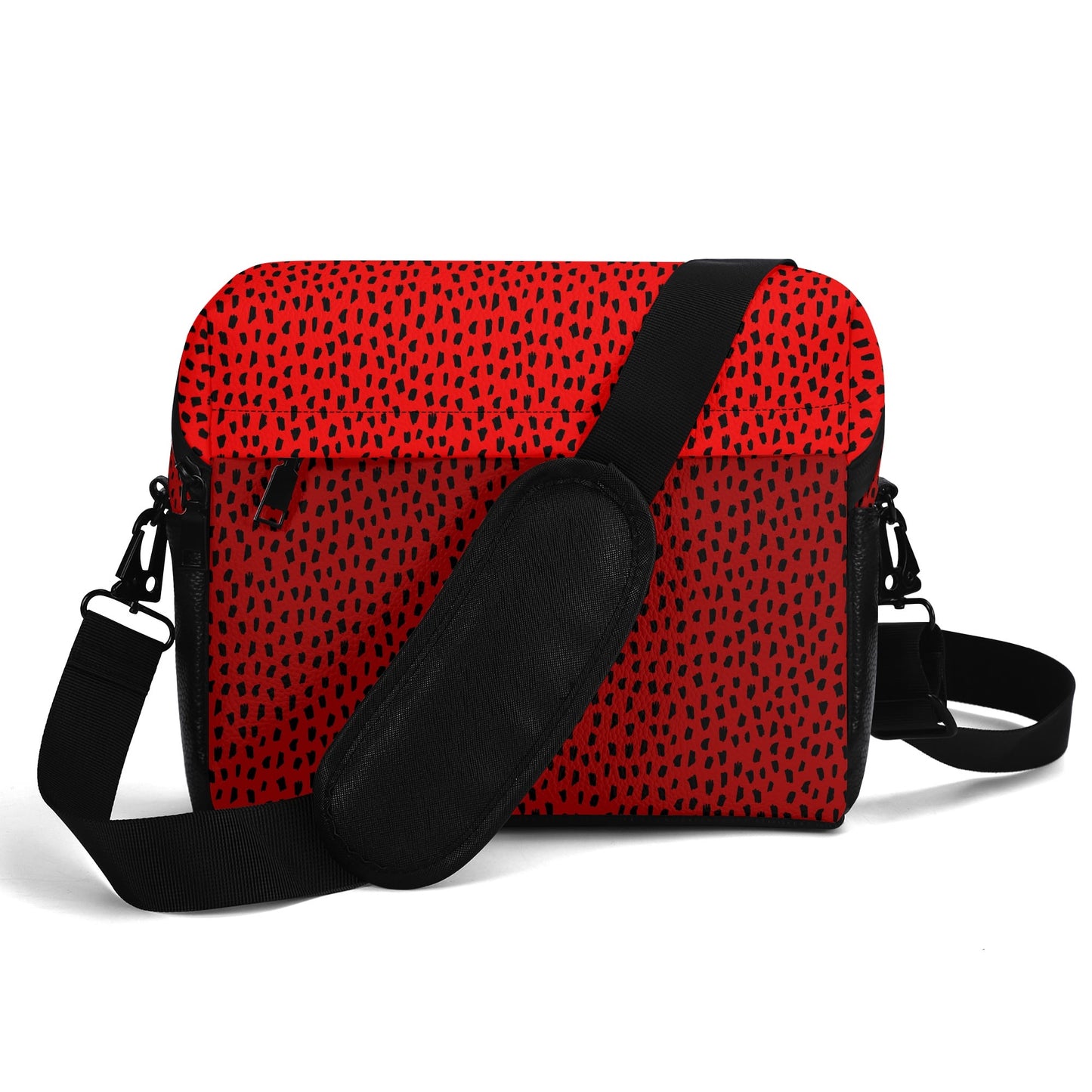 Two-Toned Design | Faux Leather Small Messenger Bag – Water-Resistant Everyday Organizer