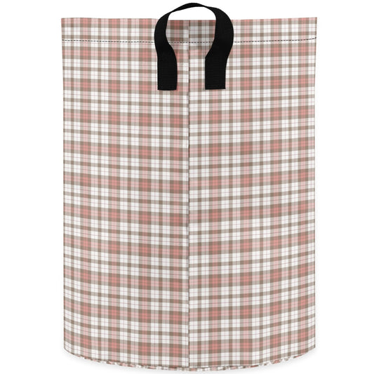 Country Plaid | Laundry Basket / Storage Bag, Durable Fabric, Mid-Size, Dual Handles, Compact When Not In Use