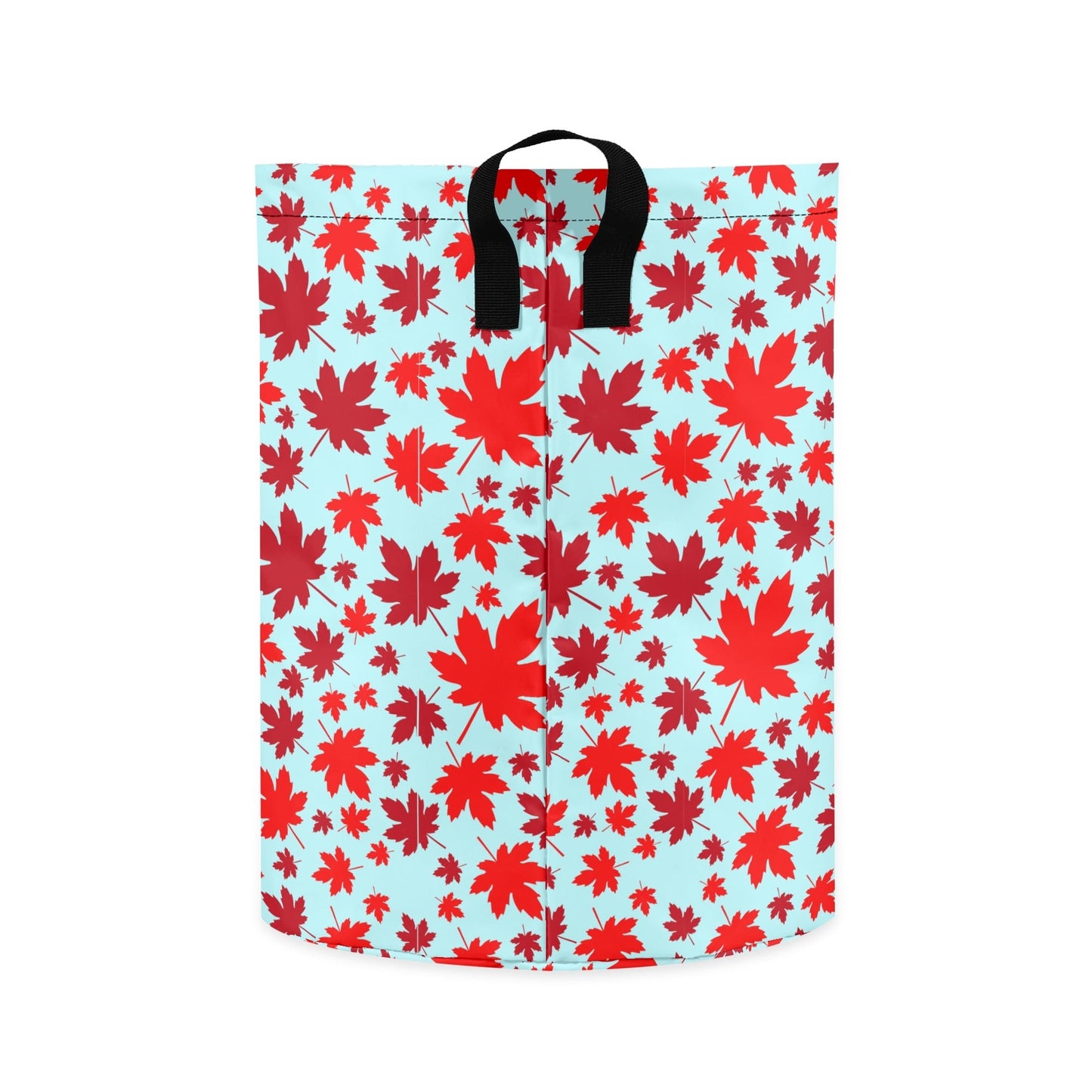 Maple Leaves | Laundry Basket / Storage Bag, Durable Fabric, Mid-Size, Dual Handles, Compact When Not In Use