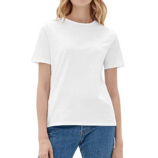 Blank Tees | Classic 100% Cotton WOMEN'S Short Sleeve T-Shirt – Pure Comfort, No Print