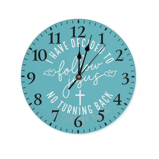 Follow Jesus | Wall Clock Decoration - Clear & Crisp Time Telling